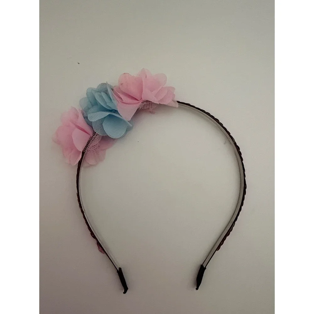 Layla's Dance Ballet Bouquet Sky Blue Floral Tutu Costume XSC with Headband